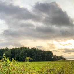 Aussicht an unserem Nachtplatz - da kann man nicht klagen ;)