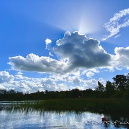 Das Wolkenspiel ist enorm