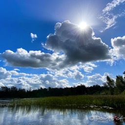 Das Wolkenspiel ist enorm