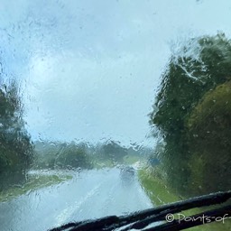 Schweden zeigt gleich an Tag 1 was wettermäßig alles geht... vom strömenden Regen...