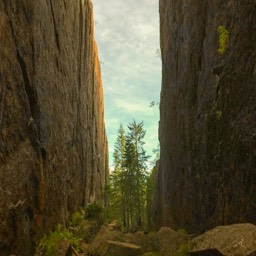 die Schlucht Slattdalsskrevan 