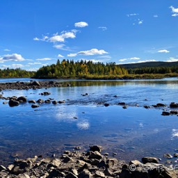Lille Luleälven bei Jokkmokk