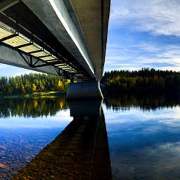 innerhalb weniger Minuten wechselt hier das Wetter von total bewölkt zu blauem Himmel - dabei wechselt der Fluss von total bewegt zu Spiegelung